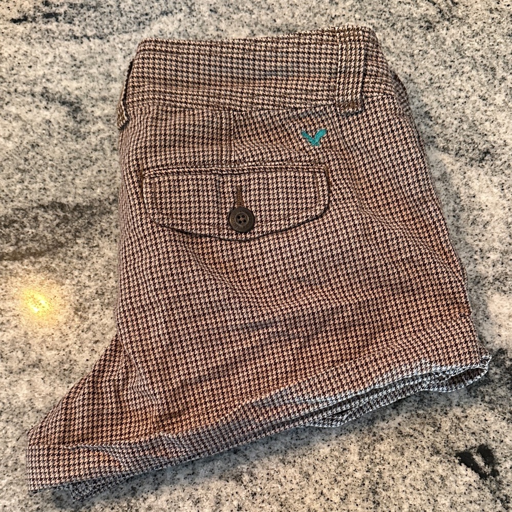 Y2K Vintage American Eagle Brown Houndstooth Pants